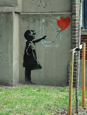 Von LYDIA and her SALAD DAYS - Flickr: BANKSY : LONDON, CC BY-SA 2.0, https://commons.wikimedia.org/w/index.php?curid=73589092